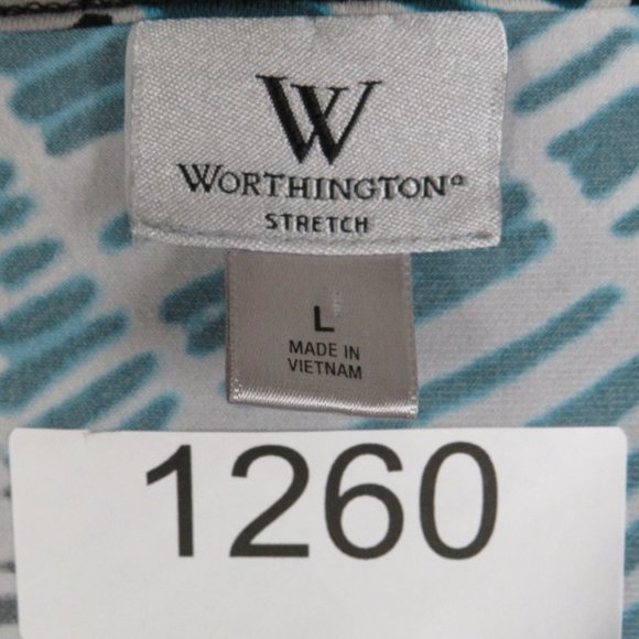 Worthington* Women's Ballet Neck Straight Hem Pullover Dolman Blouse~ Size Large - Picture 4 of 10